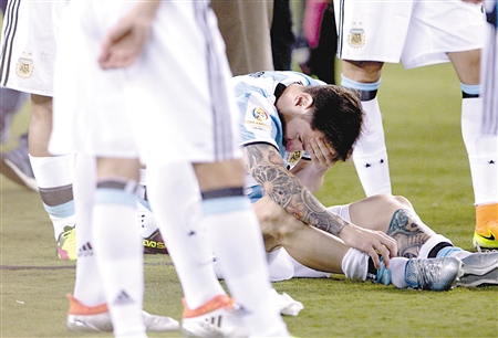 罚失点球阿根廷丢冠 梅西宣布退出国家队