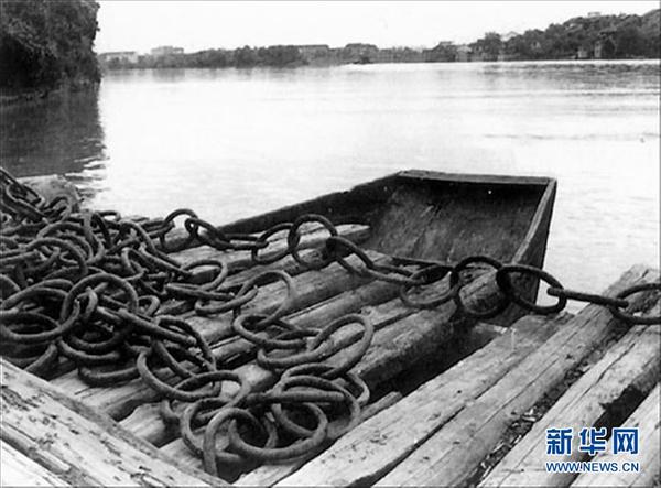 这是国民党军第三道封锁线——湖南宜章渡口(资料照片)。