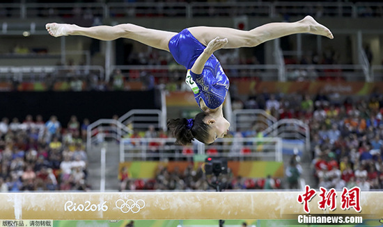 商春松在个人全能比赛中表现优异