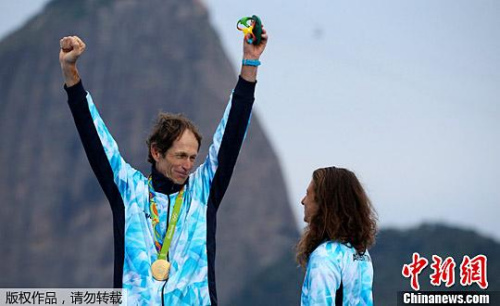 阿根廷帆船选手圣地亚哥·兰赫。