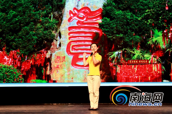　　2016海南国际旅游岛青年服务技能大赛景区讲解员比赛现场。南海网记者 陈望 摄