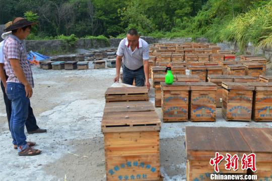 王亞東和父親游走于荒山鄉野之間　冉德強　攝