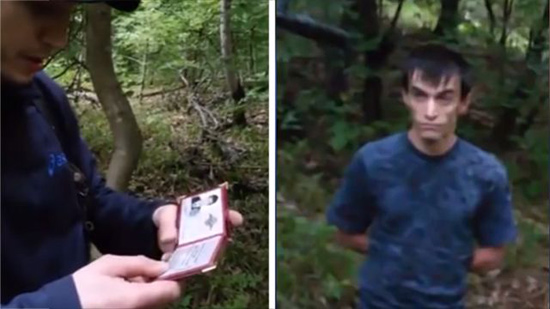 暴徒在俘虏努尔巴甘多夫后发现了他的警察证件。