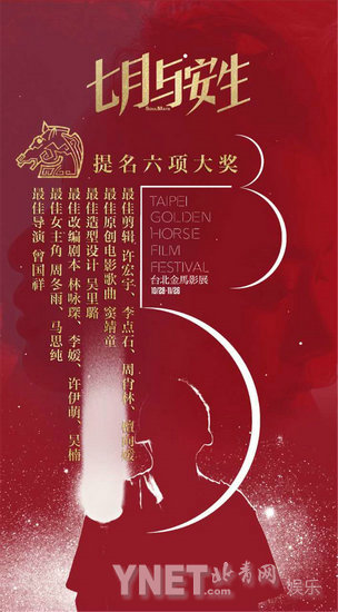 《七月与安生》获六项金马奖提名 口碑爆棚