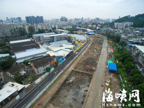 福州:湖东东路下穿通道 三八路入口开工