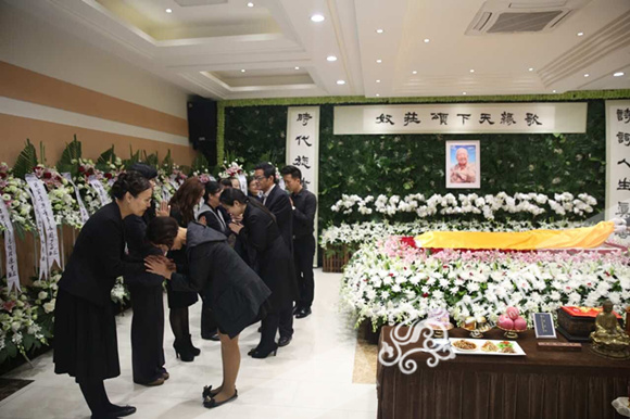 庄奴先生人生告别会现场。记者 刘嵩 摄