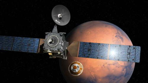 欧洲期望斯基亚帕雷利登陆器为2021年的火星探测项目提供重要数据。（图片来源：美联社）