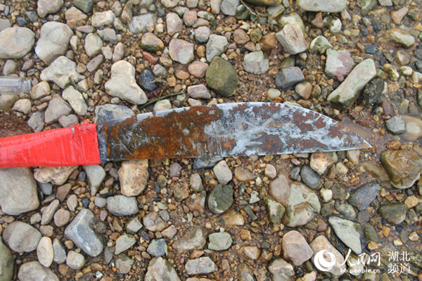 犯罪嫌疑人作案用的砍刀