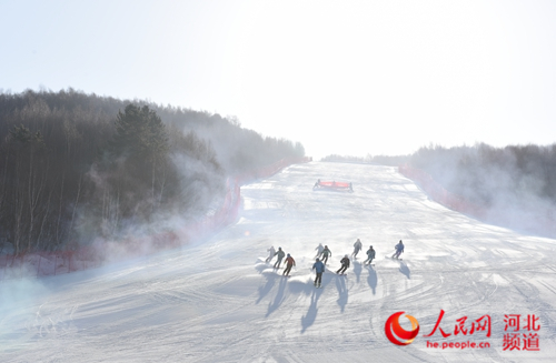 图为滑雪表演。王雅洁 摄