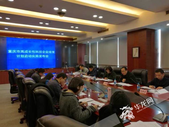 今（6）日，重庆市高成长性科技企业培育计划启动实施发布会举行。记者 伊永军 摄