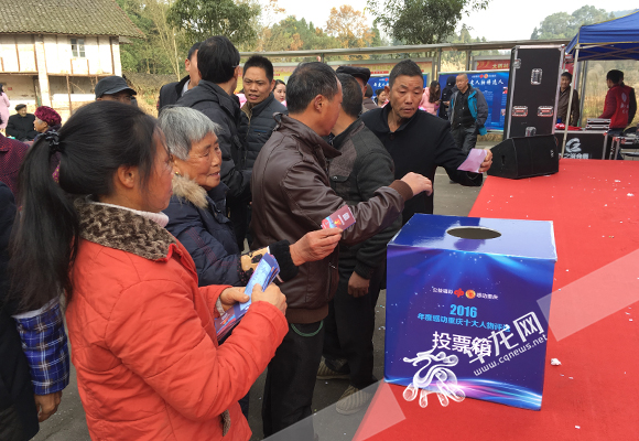 现场观众踊跃为“2016年度感动重庆十大人物”候选人投票。 首席记者 徐焱 摄