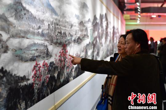 百余名艺术家创作60米长卷《潮汕胜景图》首揭面纱