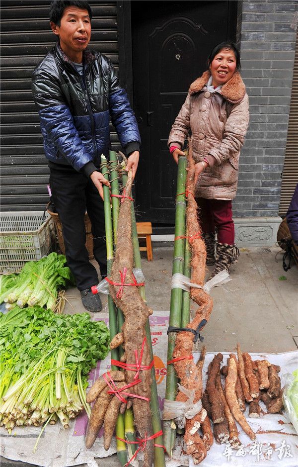 两百多成都人组团到邛崃大同乡赶场买年货