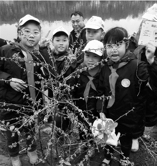 伊萨卡志愿者河边种蓝莓树