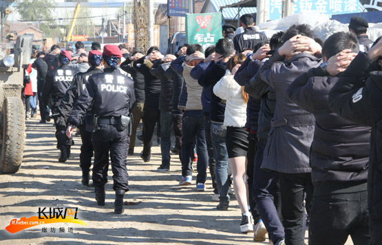 三河警方雷霆出击严厉打击违法传销。吴敬华供图