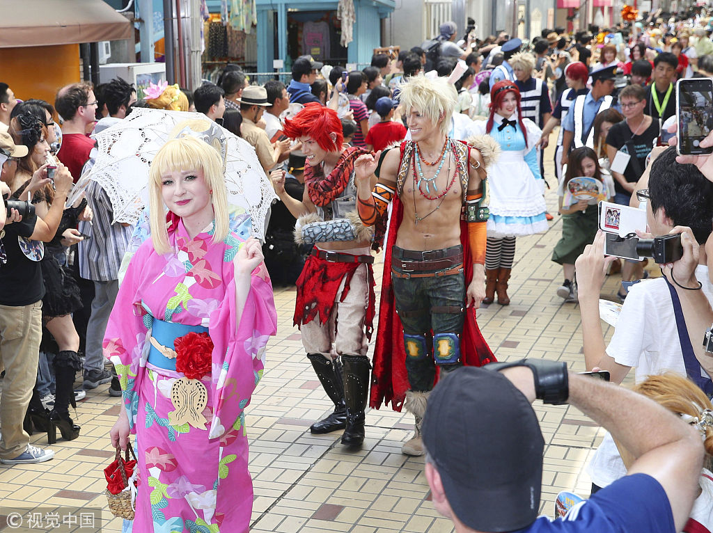 日本cosplay大会30多国粉丝齐聚