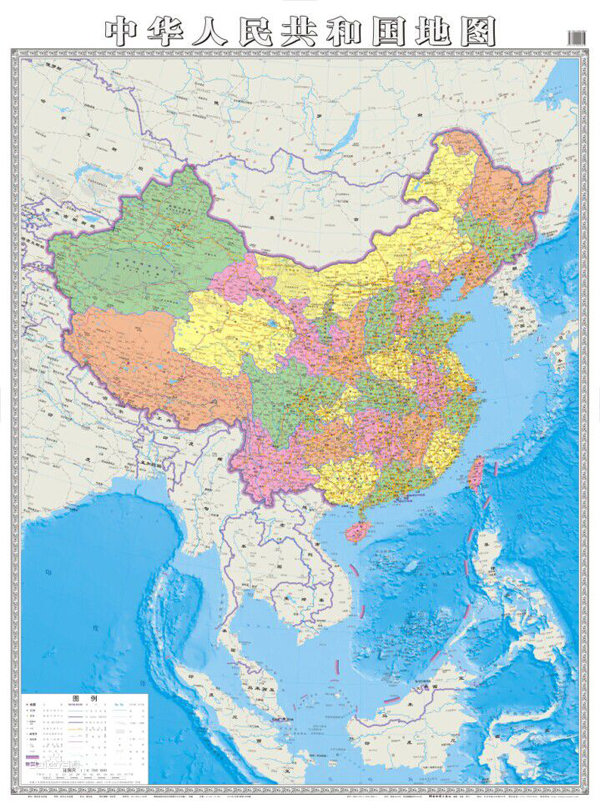 2013年1月,国家测绘局推出全新的中国陆海疆域地图