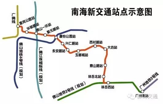 此次披露的轨道交通规划中, 禅城区已考虑了通过轨道线覆盖这两条主干
