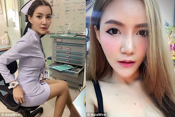 泰国美女护士因衣着过于性感遭指责 被迫辞职(图)
