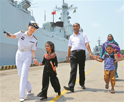 孟加拉女孩取名“中国” 曾受过海军的救助