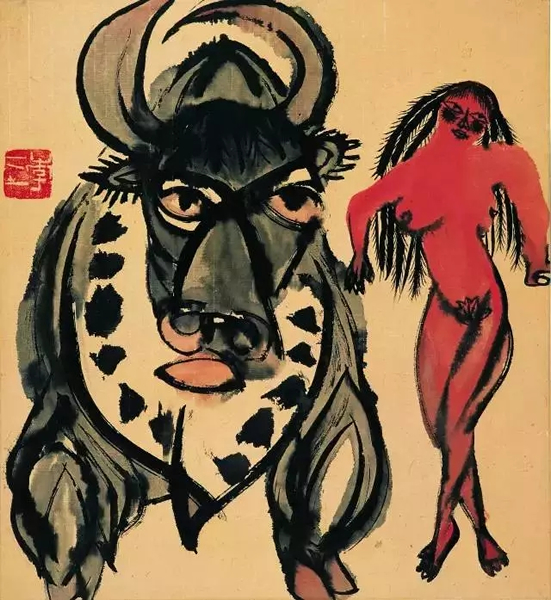 西藏组画之九，48×43 cm，1984