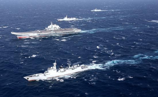台防务部门负责人：辽宁舰编队20日进入台湾海峡