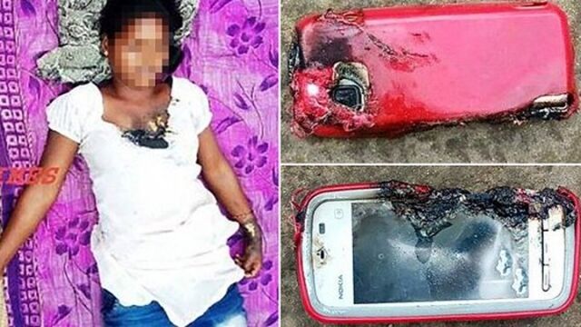 女子边充电边打电话时手机爆炸 被炸死(图)