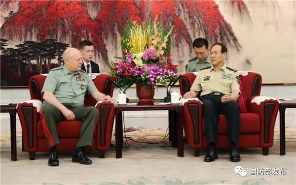 魏凤和会见俄陆军总司令：两国关系稳如泰山牢不可破