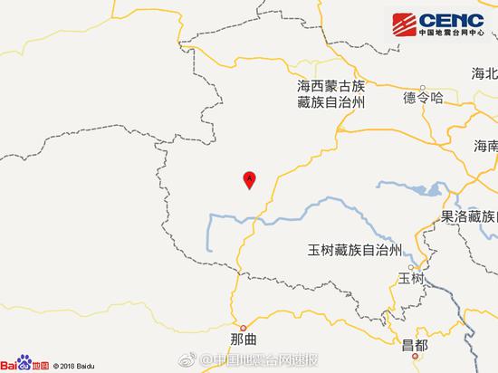 青海玉树州治多县发生5.1级地震