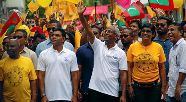 马尔代夫反对派竞选人萨利赫宣称赢得总统大选