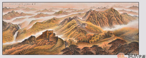 国画长城山水画 一种身份和地位的象征_凤凰广