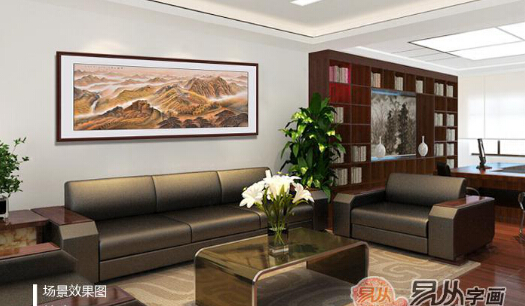 国画长城山水画 一种身份和地位的象征_凤凰广