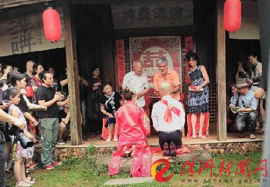 戴剑金额Anne的中式婚礼现场（受访者供图）