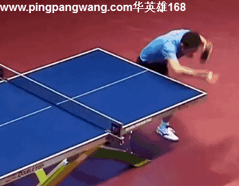 许昕正手位直拍勾手发球【全民gif12月份】
