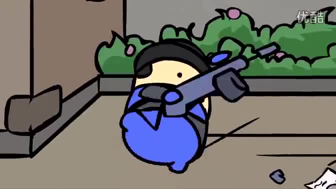 q版csgo动画 热身 好逗好萌的队友