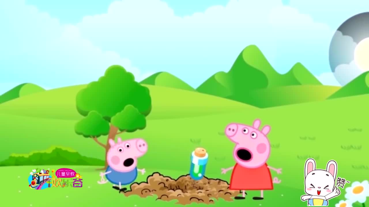 小猪佩奇和乔治被巫婆猪变为大恐龙