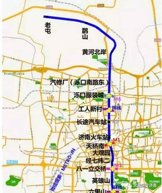 2017最新版!济南最全地铁线路图出炉,看哪条经过你家!