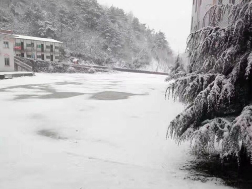 雪宝山雪景.