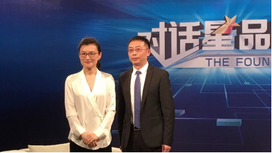 奇淼接受CCTV证券资讯《对话星品牌》栏目组