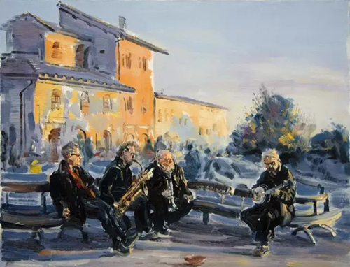 黄作林、陈松、汤祖雷师徒西方取经禀报作品展