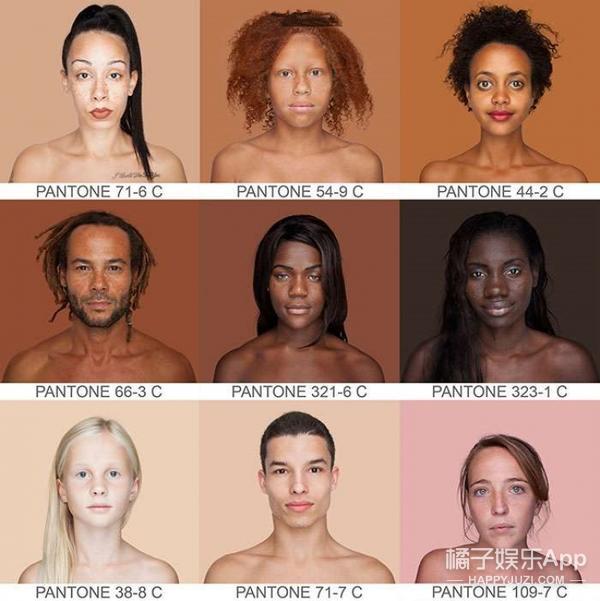 这有人类最全的皮肤色号，你是哪种颜色？