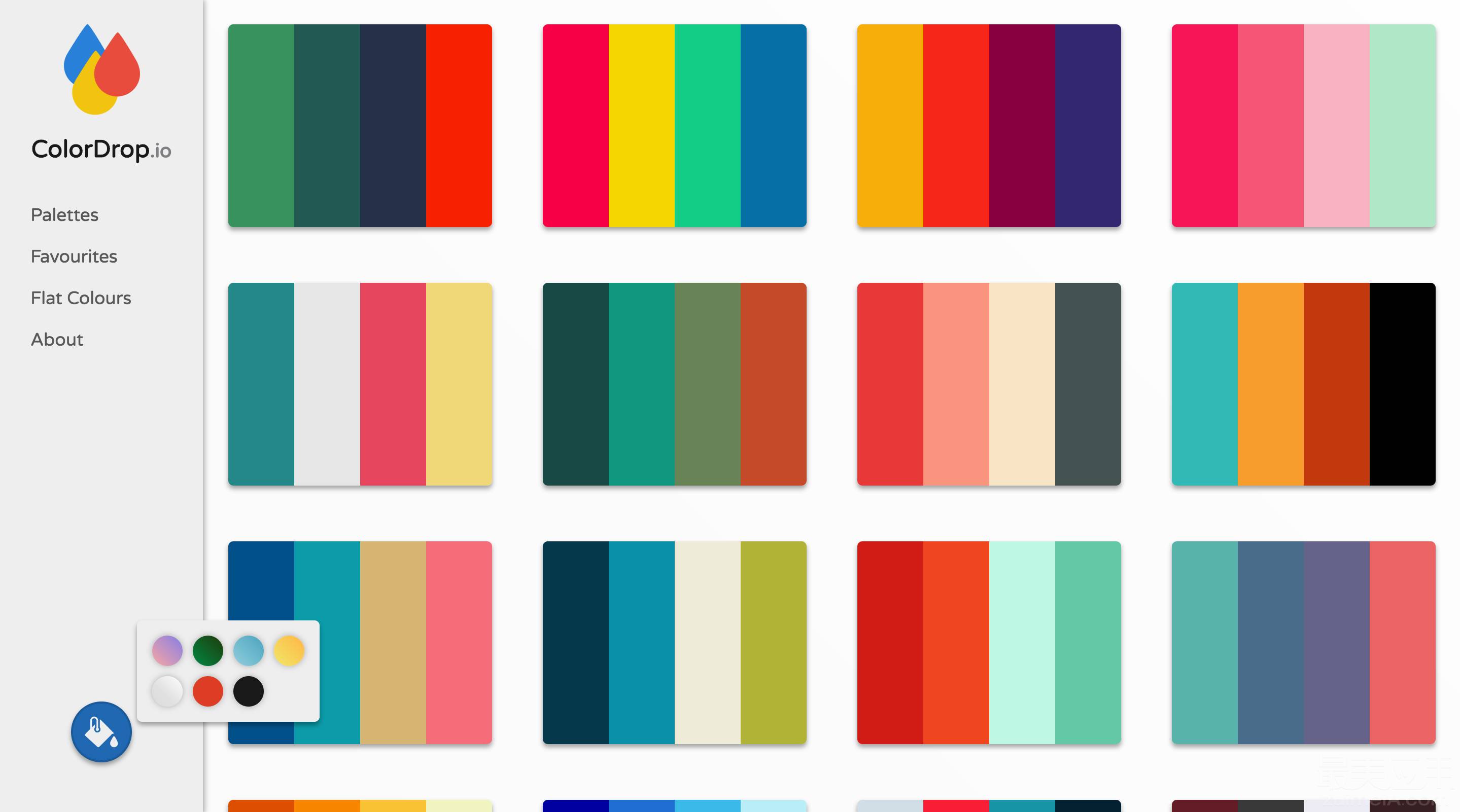 сочетание цветов таблица из двух цветов фото