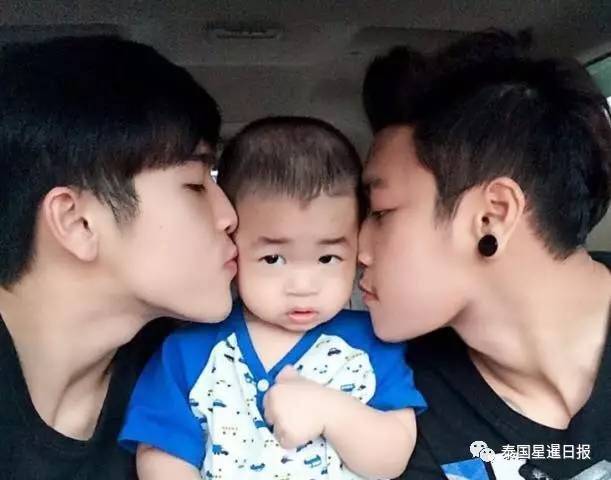 同性恋家庭！泰国男同共同抚养孩子！