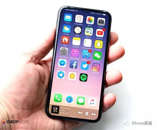 iPhone 8外形坐实了！新专利确定无边框+屏幕内指纹！