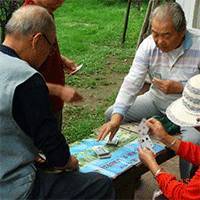 六旬老人村口玩牌输赢1到8元 被认定赌博拘留2天