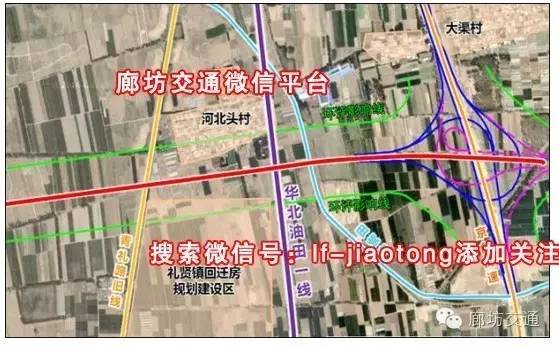 据最新消息,北京段将在廊坊万庄镇西部进入廊坊境内.