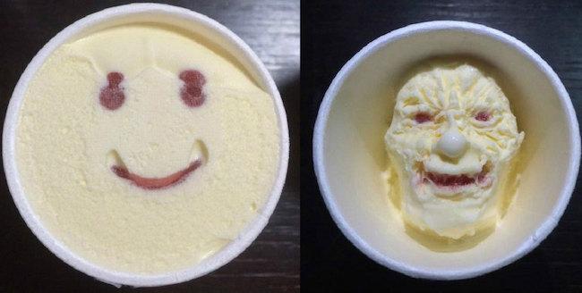 越吃越恐怖的人脸冰淇淋，说好的疗愈笑容呢