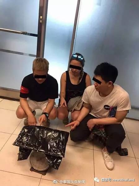 3名中国香港人携价值千万毒品入境泰国被捕