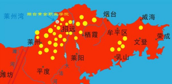 烟台人口分布_2005年烟台市人口分布报告 2005年烟台市人口分布密度地图(3)