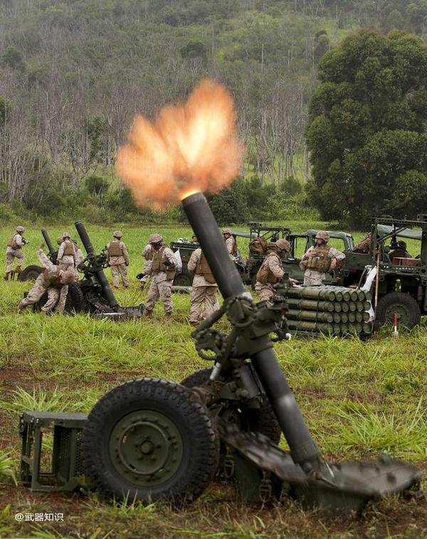 战争之神的怒火:美军重型迫击炮群练密集攻击